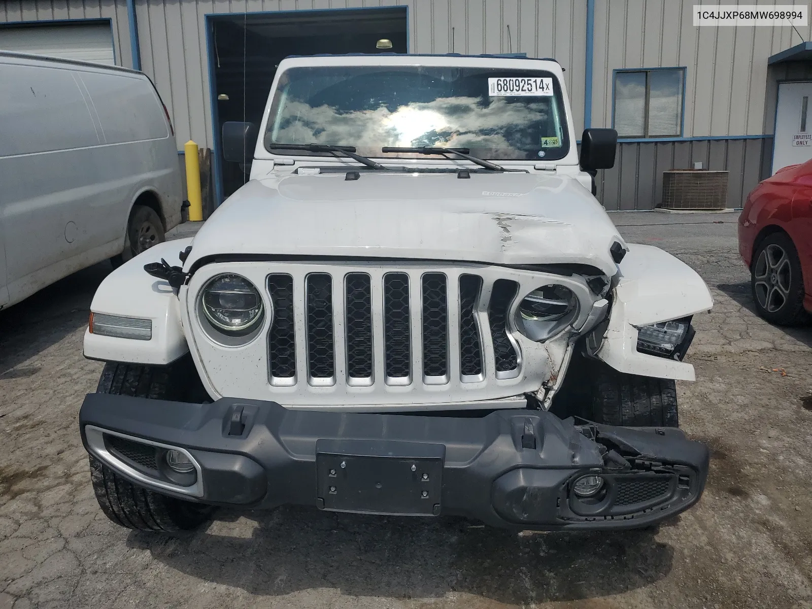 2021 Jeep Wrangler Unlimited Sahara 4Xe VIN: 1C4JJXP68MW698994 Lot: 68092514