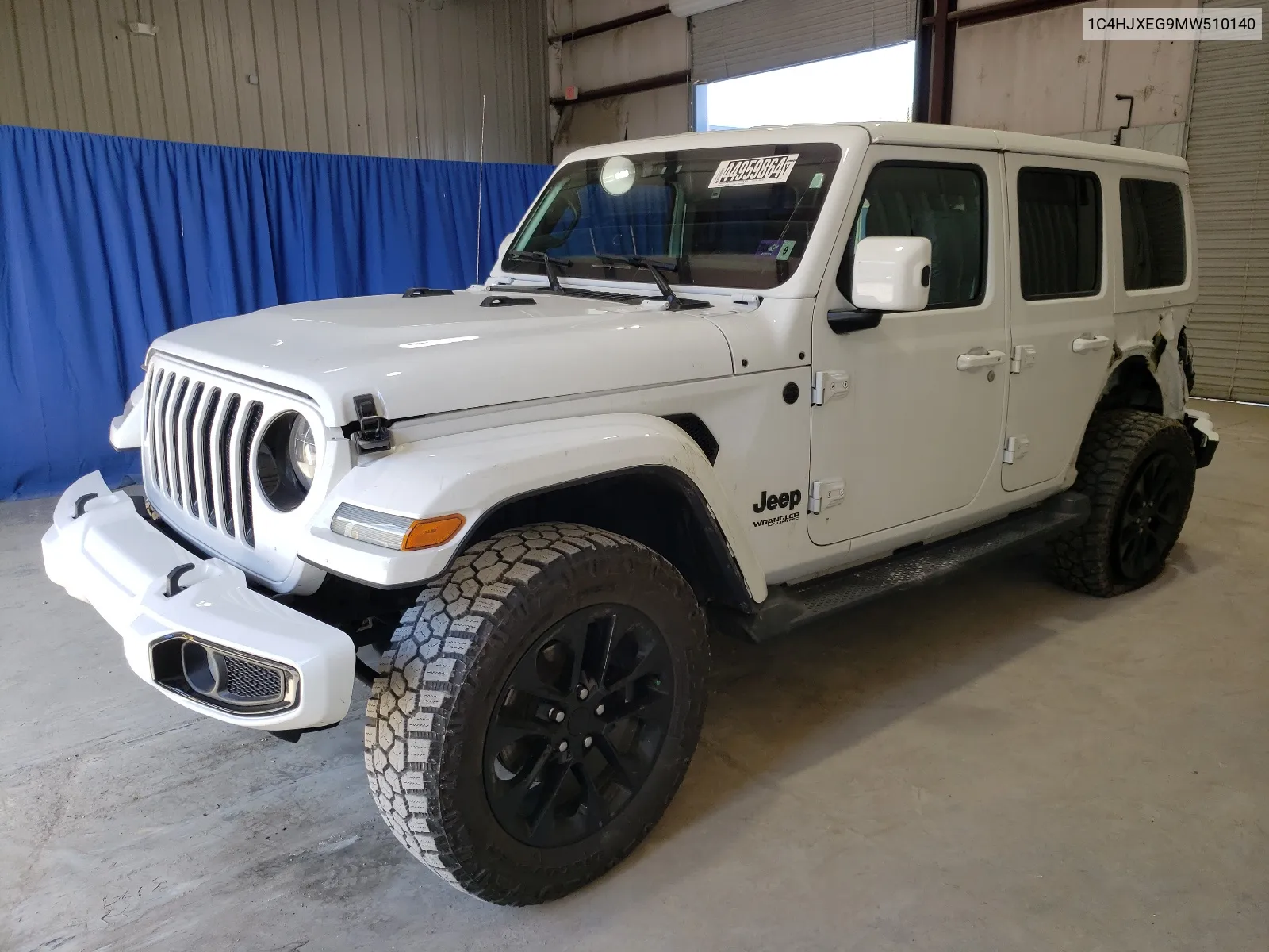 2021 Jeep Wrangler Unlimited Sahara VIN: 1C4HJXEG9MW510140 Lot: 68106694