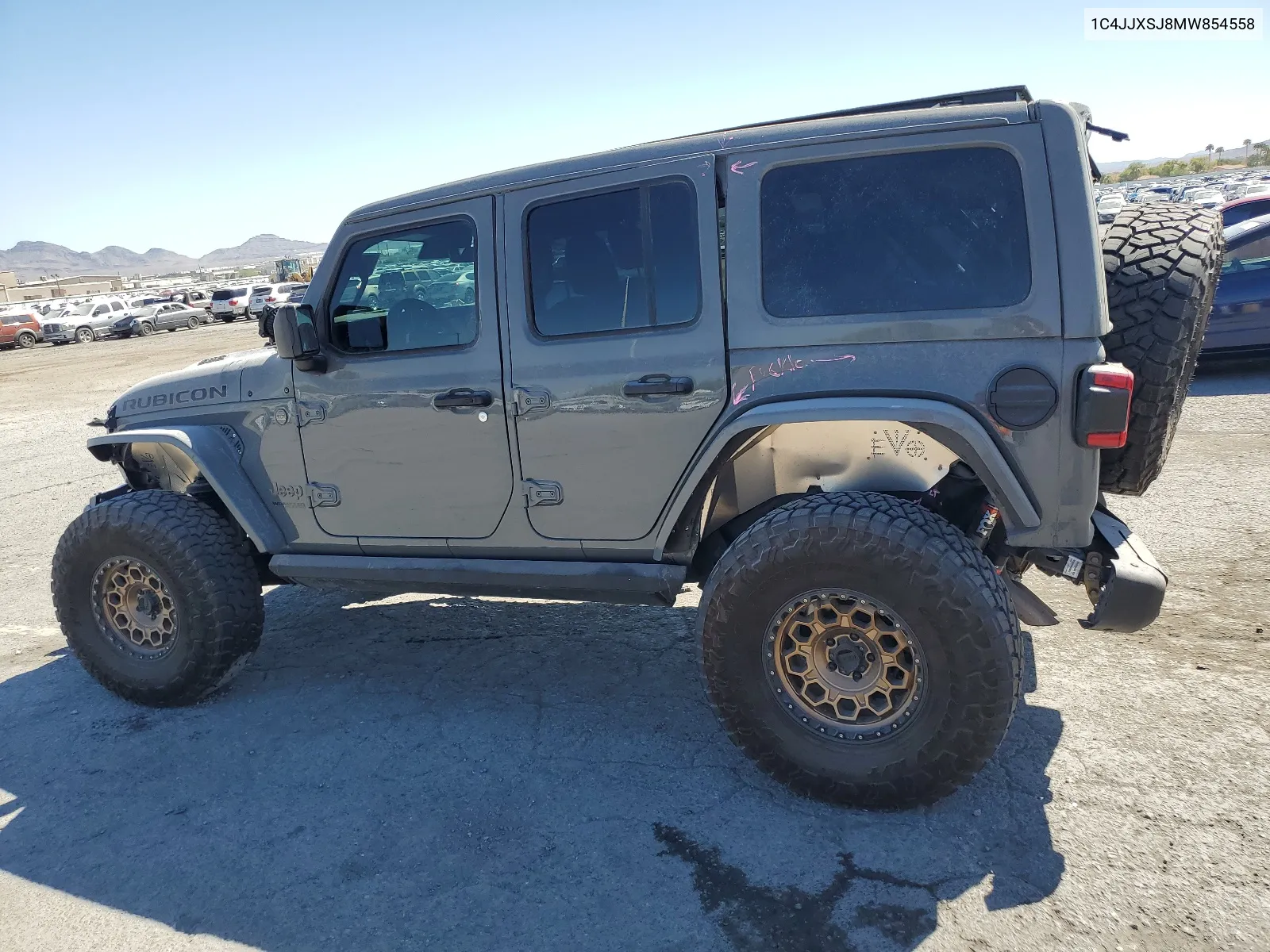 2021 Jeep Wrangler Unlimited Rubicon 392 VIN: 1C4JJXSJ8MW854558 Lot: 68268894