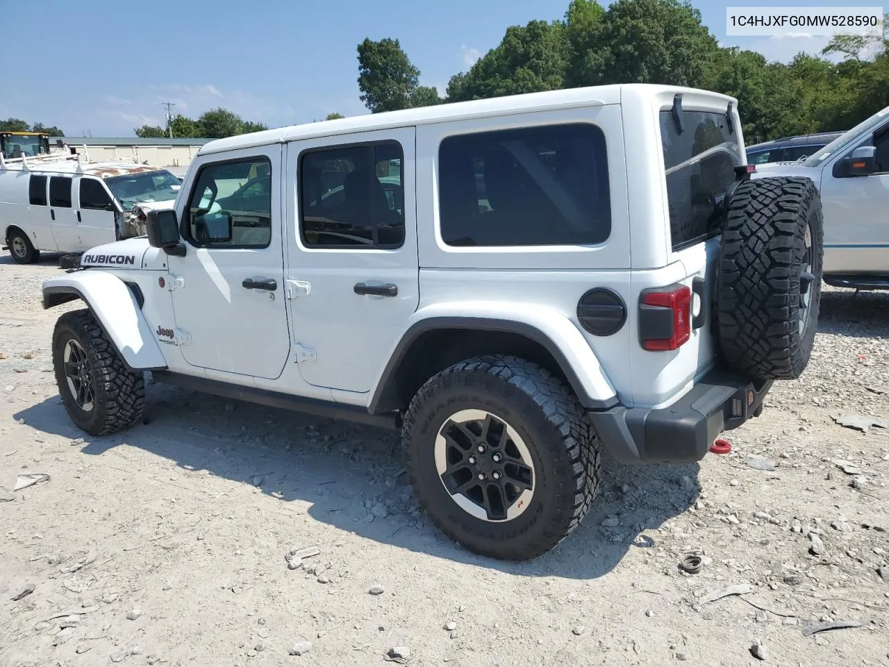 1C4HJXFG0MW528590 2021 Jeep Wrangler Unlimited Rubicon