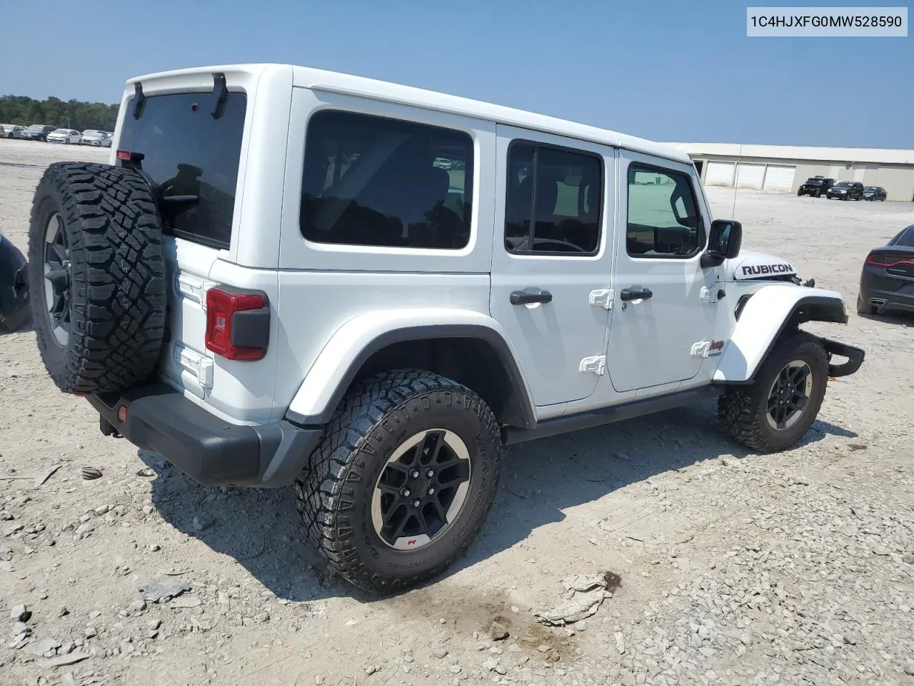 2021 Jeep Wrangler Unlimited Rubicon VIN: 1C4HJXFG0MW528590 Lot: 68429024