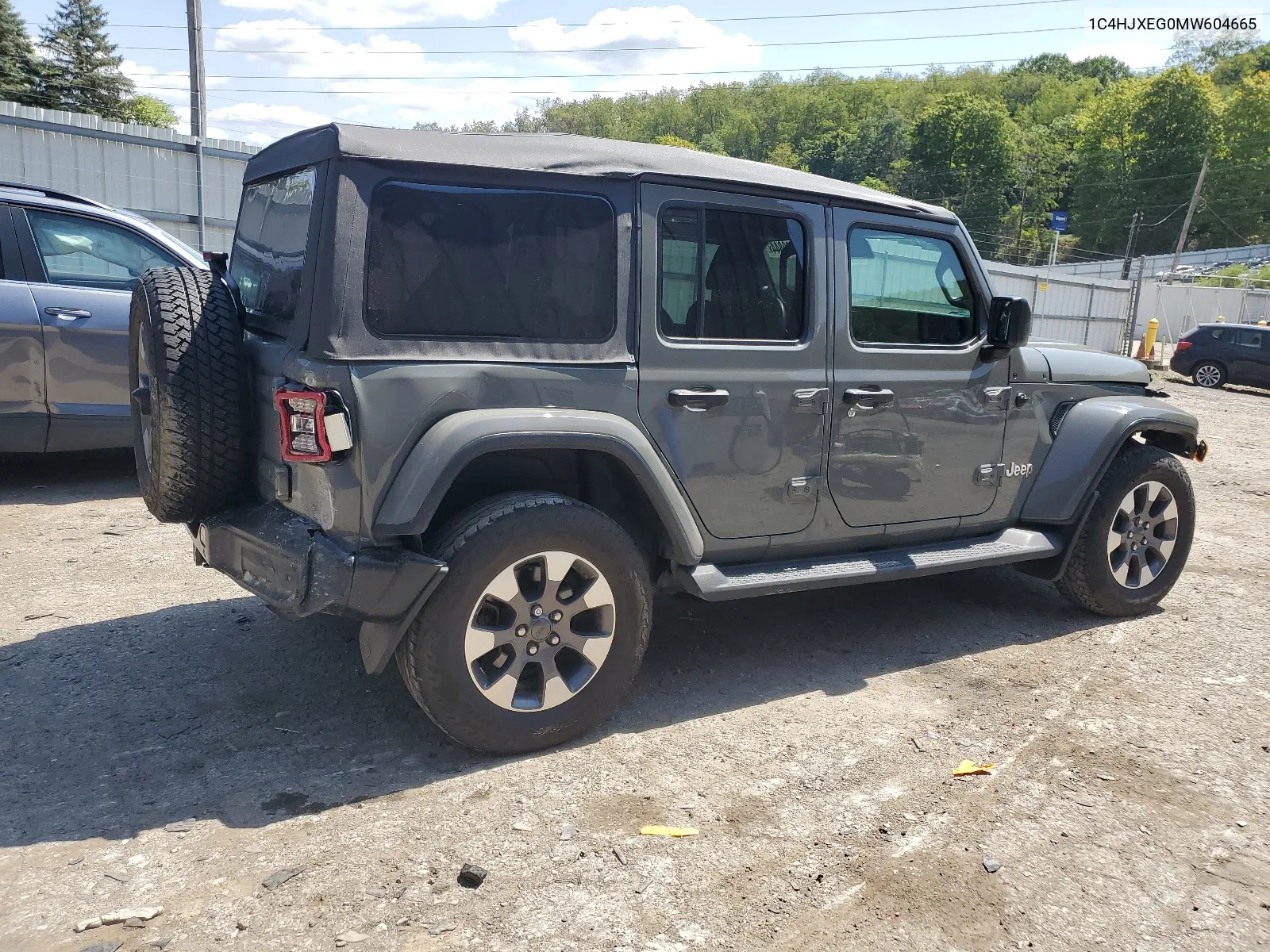 2021 Jeep Wrangler Unlimited Sahara VIN: 1C4HJXEG0MW604665 Lot: 68700844