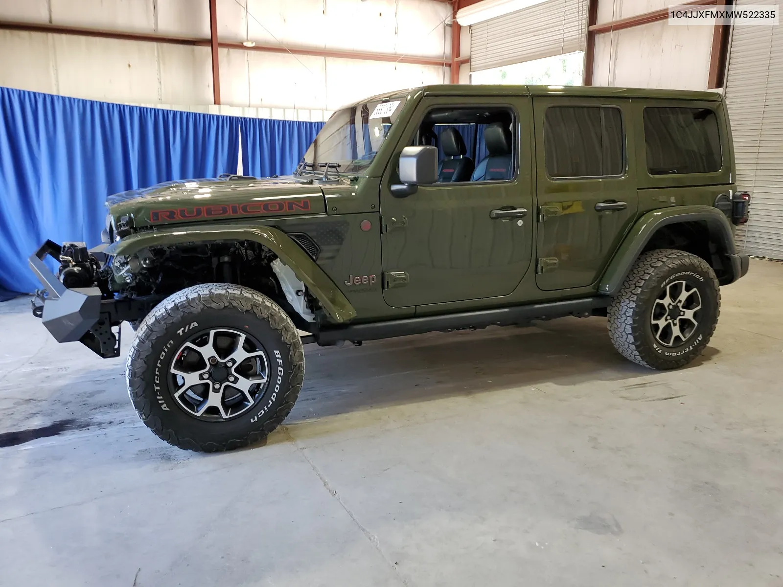 2021 Jeep Wrangler Unlimited Rubicon VIN: 1C4JJXFMXMW522335 Lot: 68801364