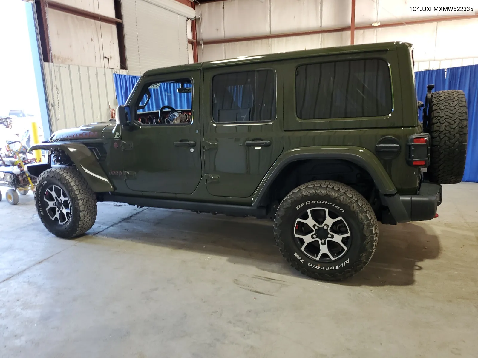 2021 Jeep Wrangler Unlimited Rubicon VIN: 1C4JJXFMXMW522335 Lot: 68801364