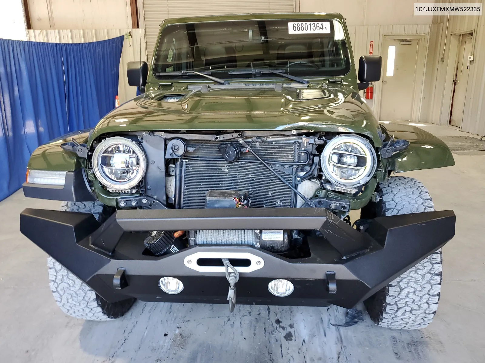 2021 Jeep Wrangler Unlimited Rubicon VIN: 1C4JJXFMXMW522335 Lot: 68801364