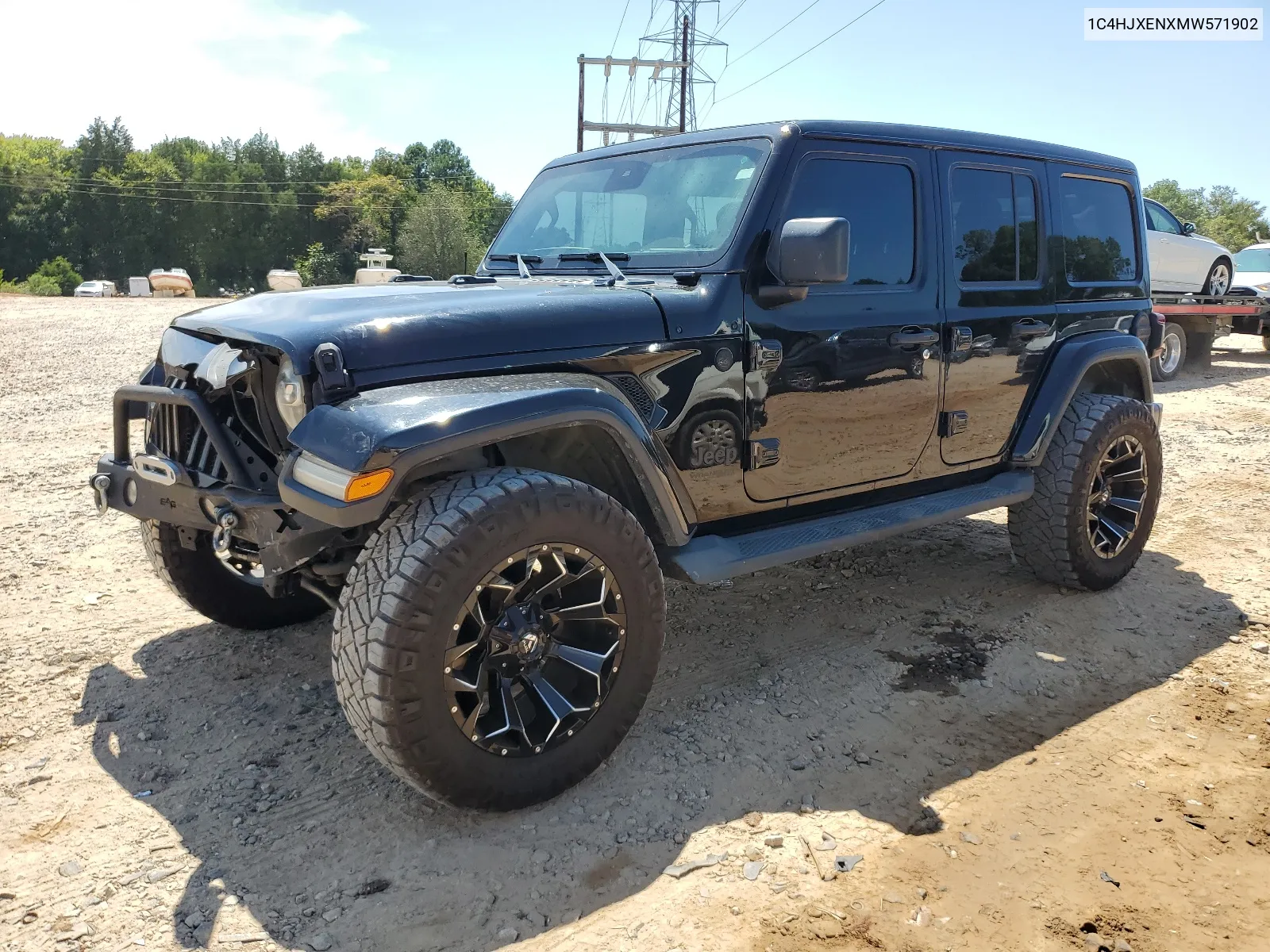 2021 Jeep Wrangler Unlimited Sahara VIN: 1C4HJXENXMW571902 Lot: 68805114