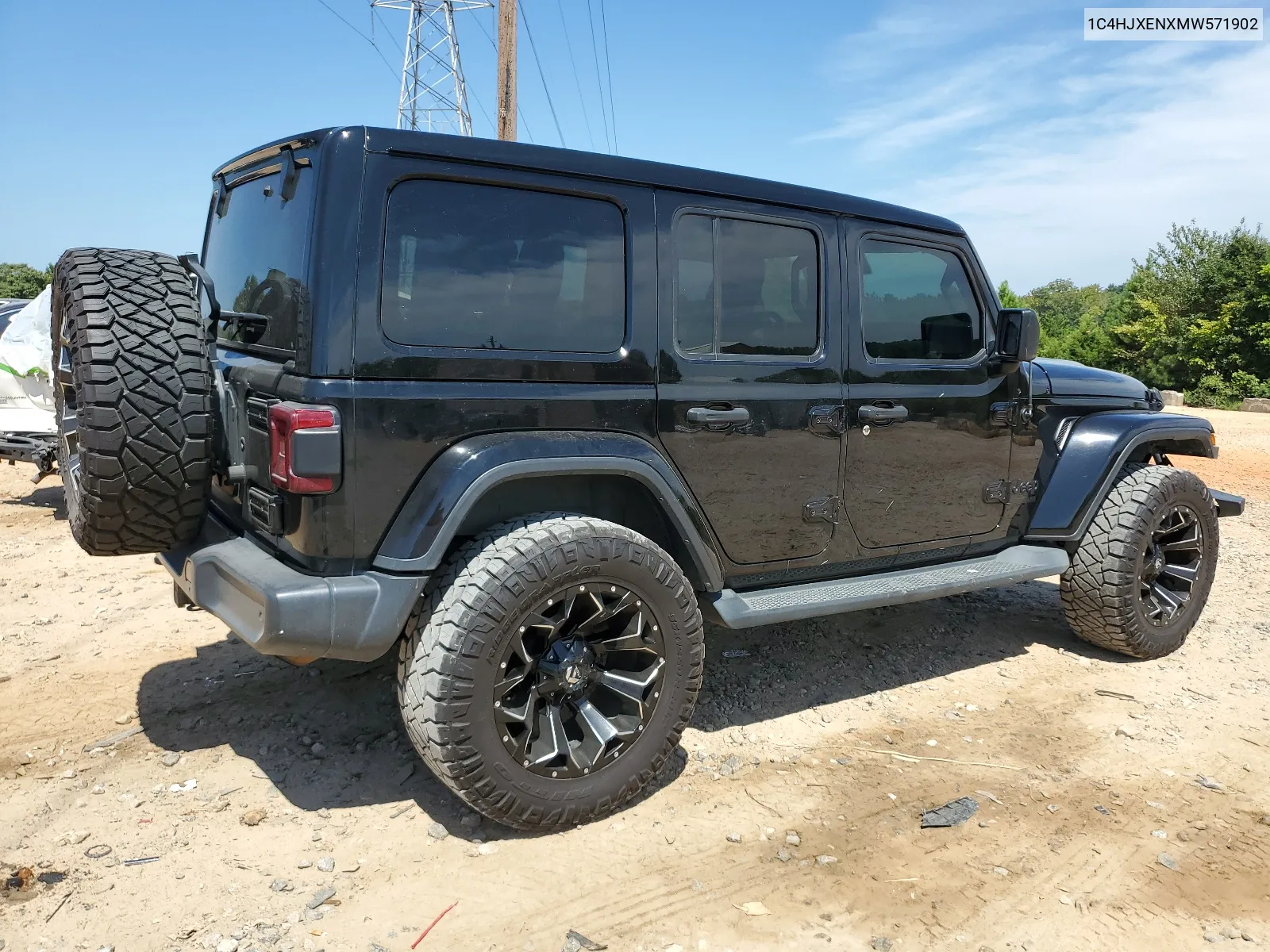 2021 Jeep Wrangler Unlimited Sahara VIN: 1C4HJXENXMW571902 Lot: 68805114