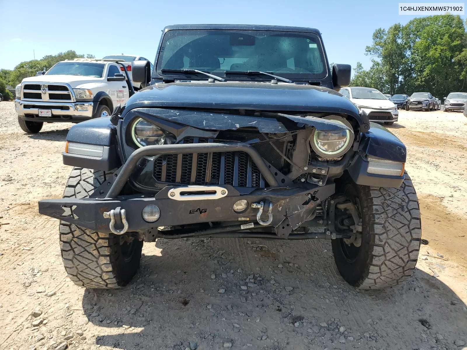 2021 Jeep Wrangler Unlimited Sahara VIN: 1C4HJXENXMW571902 Lot: 68805114