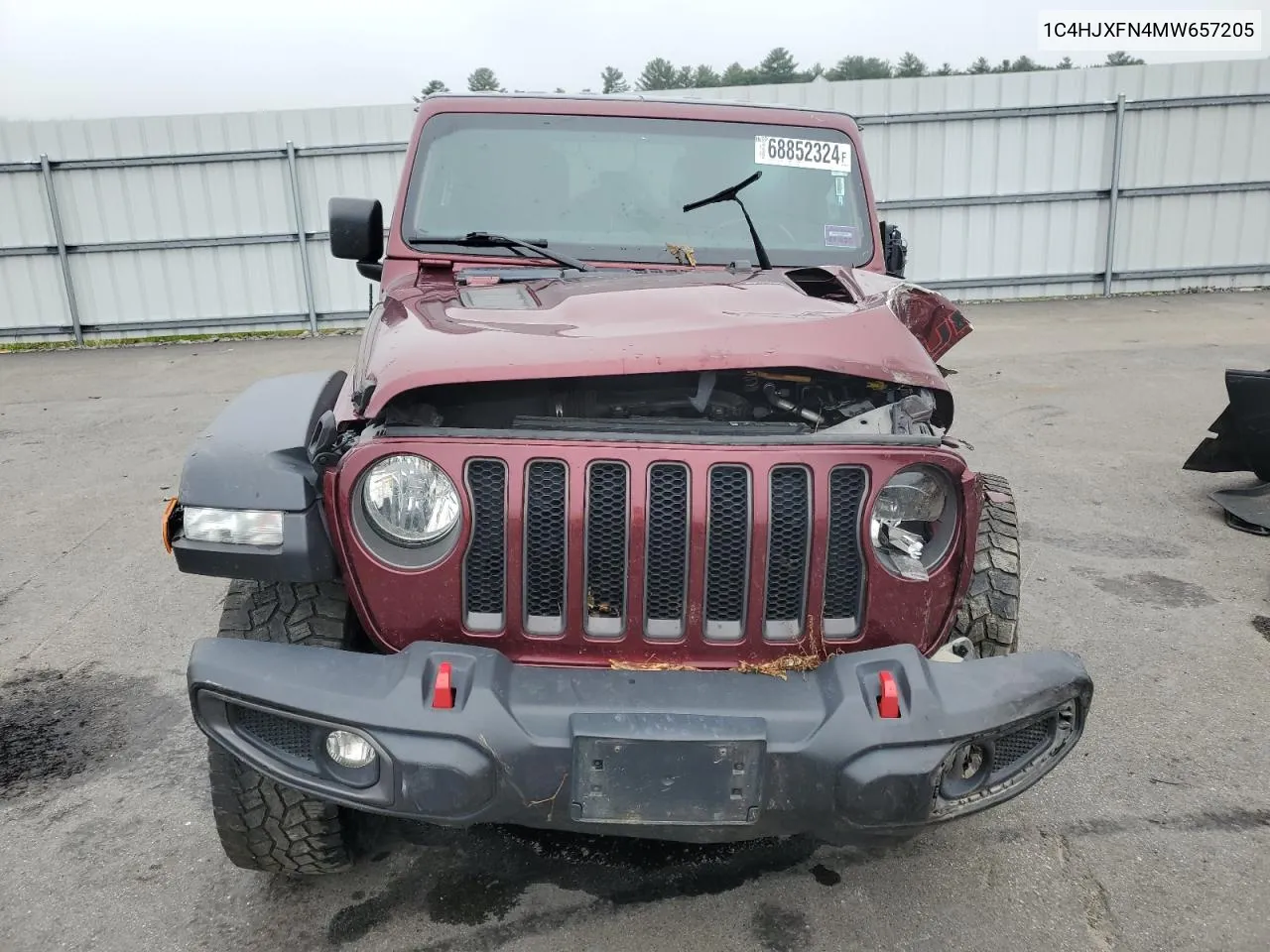 2021 Jeep Wrangler Unlimited Rubicon VIN: 1C4HJXFN4MW657205 Lot: 68852324