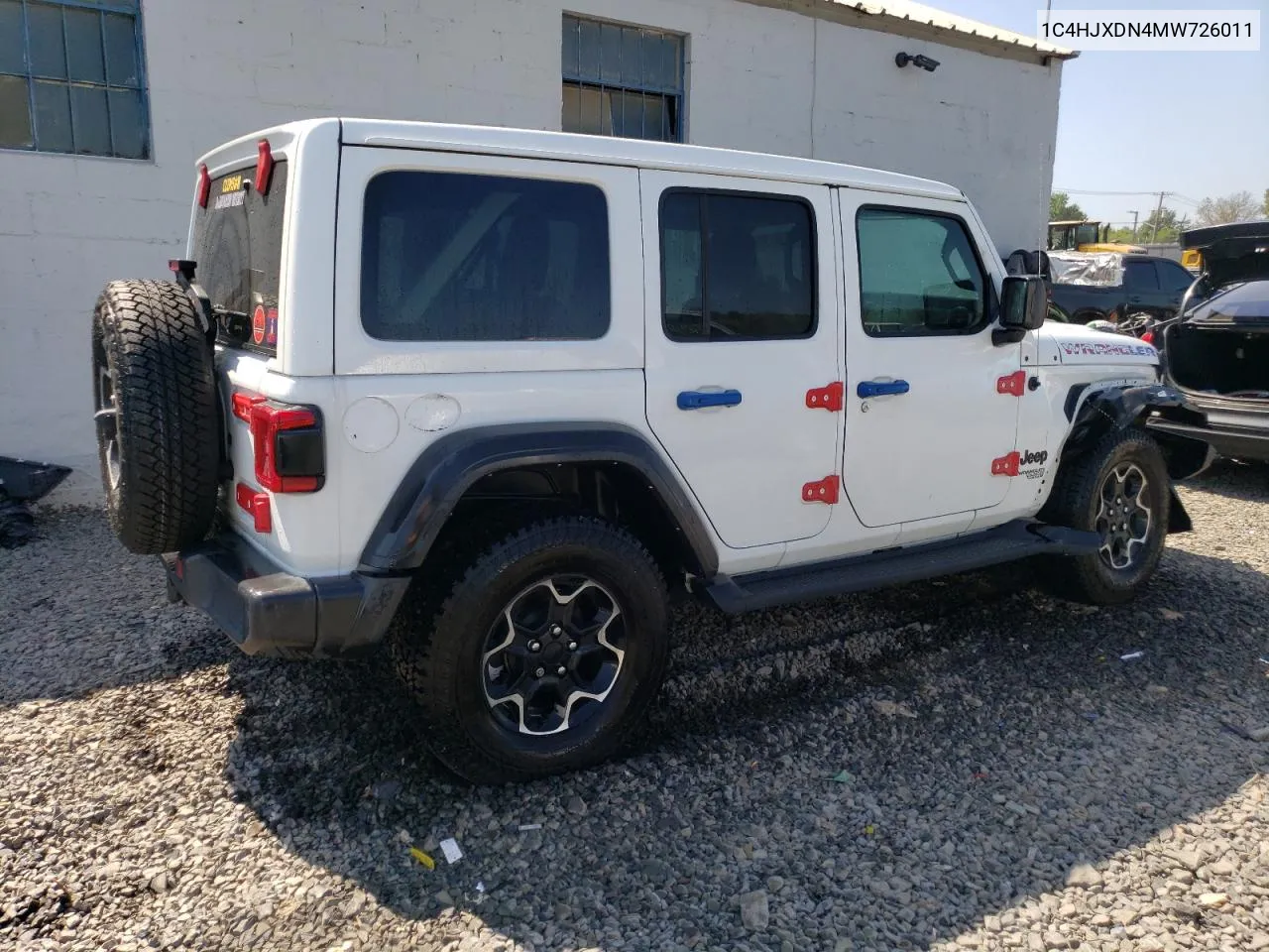 2021 Jeep Wrangler Unlimited Sport VIN: 1C4HJXDN4MW726011 Lot: 68904154