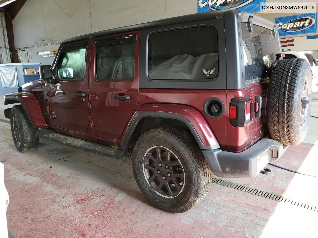 2021 Jeep Wrangler Unlimited Sport VIN: 1C4HJXDN3MW597615 Lot: 69047264