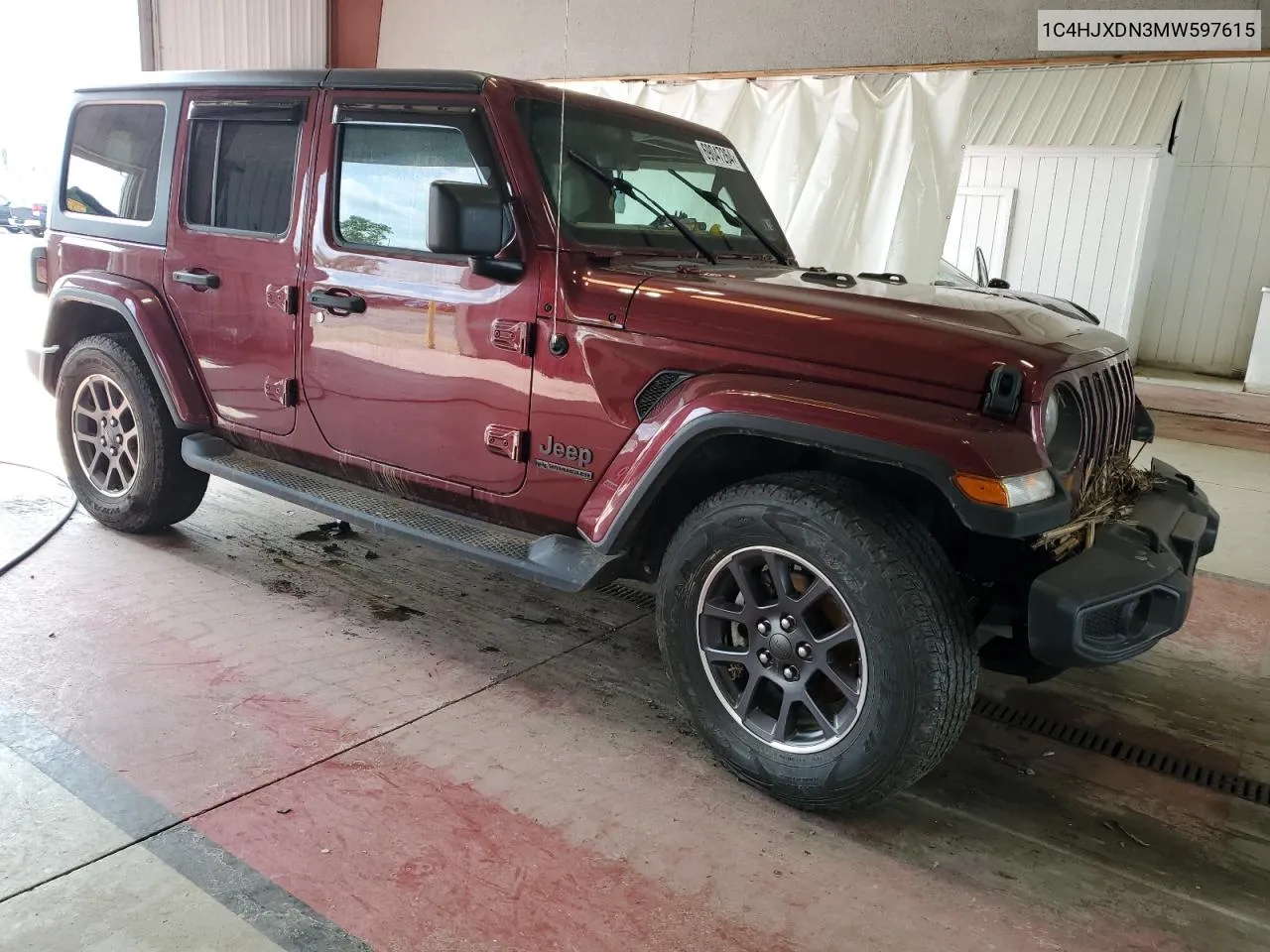 2021 Jeep Wrangler Unlimited Sport VIN: 1C4HJXDN3MW597615 Lot: 69047264