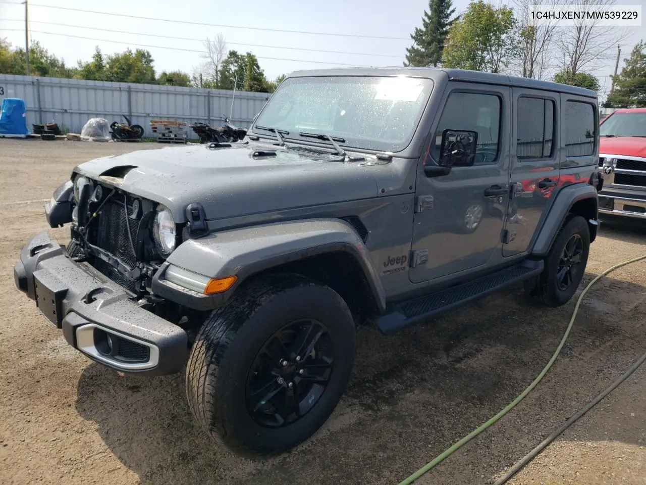 2021 Jeep Wrangler Unlimited Sahara VIN: 1C4HJXEN7MW539229 Lot: 69178614