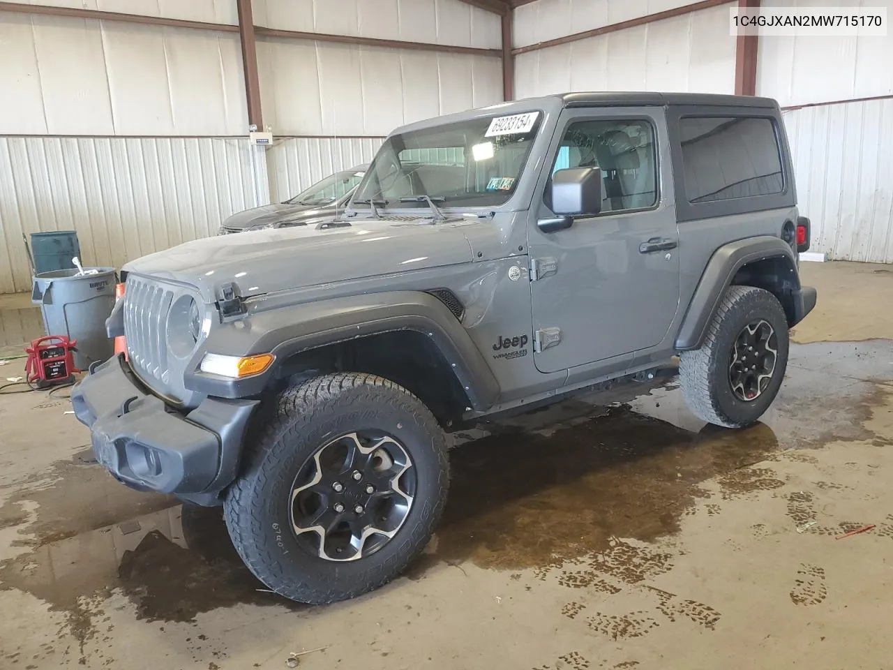 1C4GJXAN2MW715170 2021 Jeep Wrangler Sport