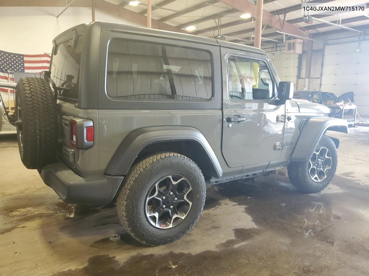 1C4GJXAN2MW715170 2021 Jeep Wrangler Sport