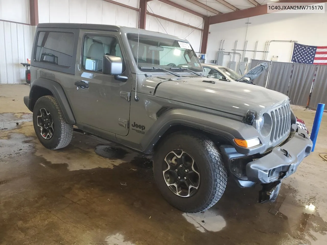 1C4GJXAN2MW715170 2021 Jeep Wrangler Sport