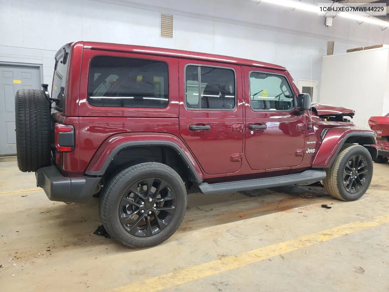 2021 Jeep Wrangler Unlimited Sahara VIN: 1C4HJXEG7MW844229 Lot: 69484834