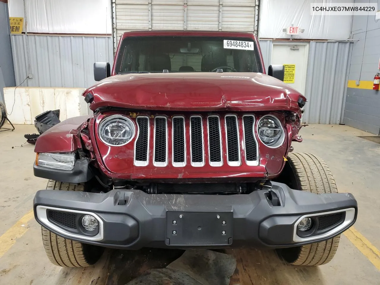 2021 Jeep Wrangler Unlimited Sahara VIN: 1C4HJXEG7MW844229 Lot: 69484834