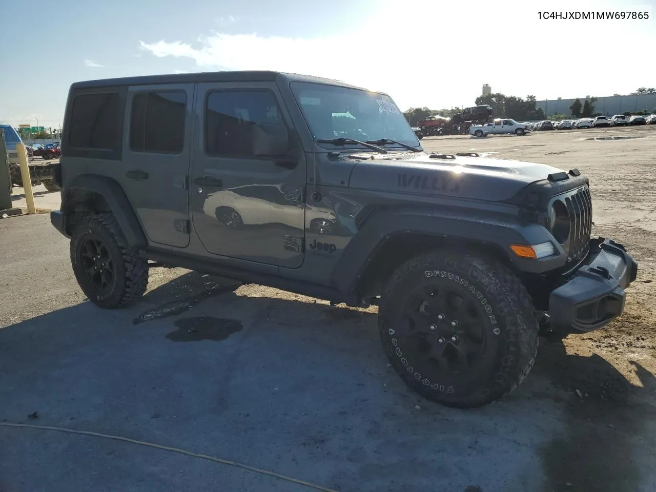 2021 Jeep Wrangler Unlimited Sport VIN: 1C4HJXDM1MW697865 Lot: 69591964