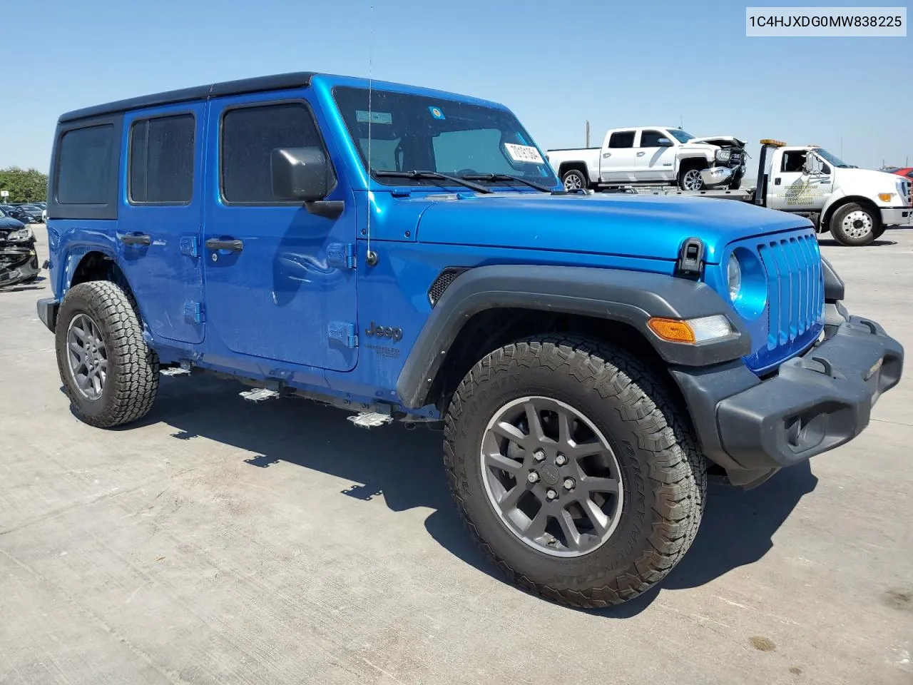 2021 Jeep Wrangler Unlimited Sport VIN: 1C4HJXDG0MW838225 Lot: 70191364