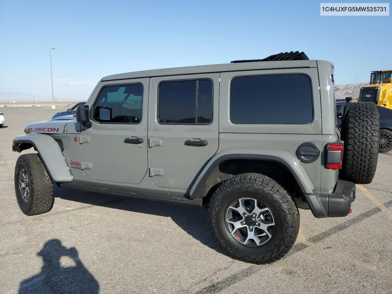 2021 Jeep Wrangler Unlimited Rubicon VIN: 1C4HJXFG5MW535731 Lot: 70347854