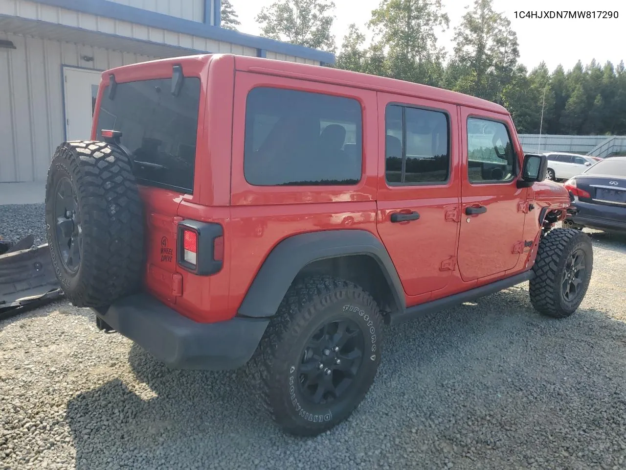 2021 Jeep Wrangler Unlimited Sport VIN: 1C4HJXDN7MW817290 Lot: 70534164