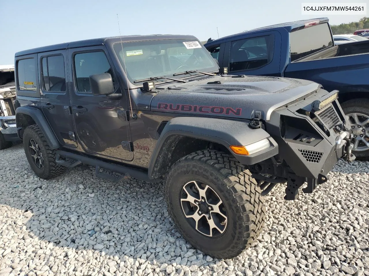 2021 Jeep Wrangler Unlimited Rubicon VIN: 1C4JJXFM7MW544261 Lot: 70601664