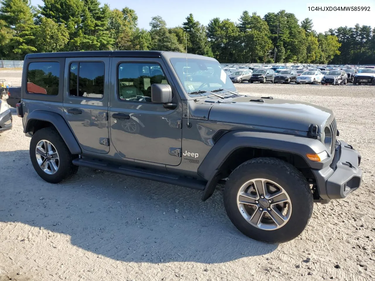 2021 Jeep Wrangler Unlimited Sport VIN: 1C4HJXDG4MW585992 Lot: 70899684