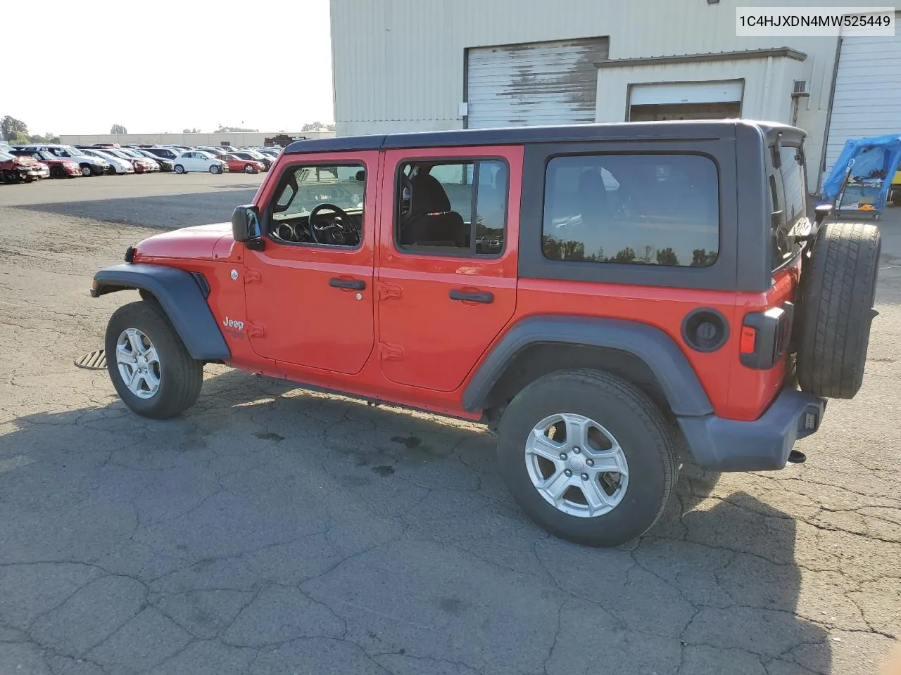 1C4HJXDN4MW525449 2021 Jeep Wrangler Unlimited Sport