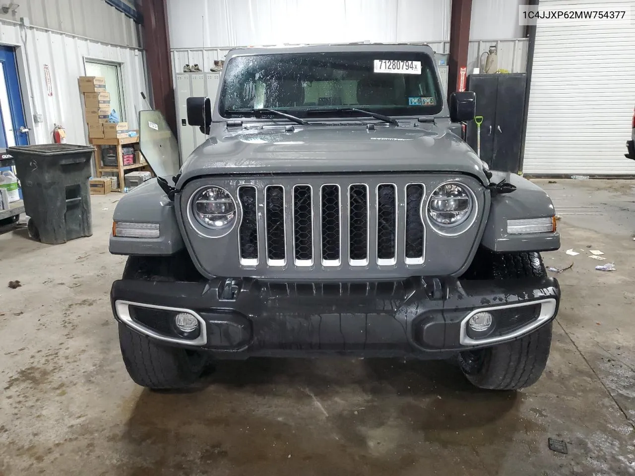 2021 Jeep Wrangler Unlimited Sahara 4Xe VIN: 1C4JJXP62MW754377 Lot: 71280794