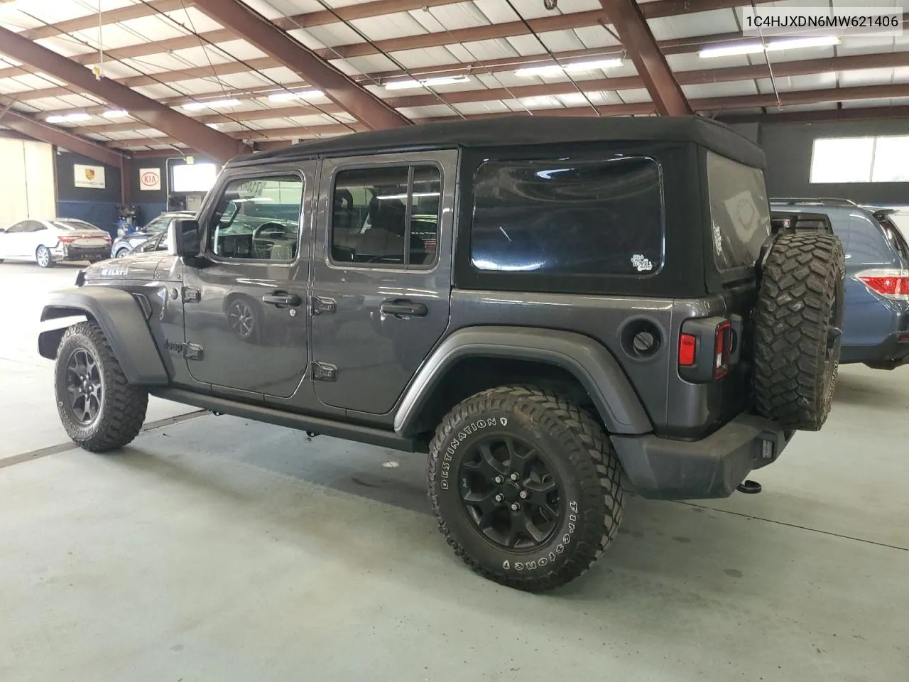 2021 Jeep Wrangler Unlimited Sport VIN: 1C4HJXDN6MW621406 Lot: 71482794