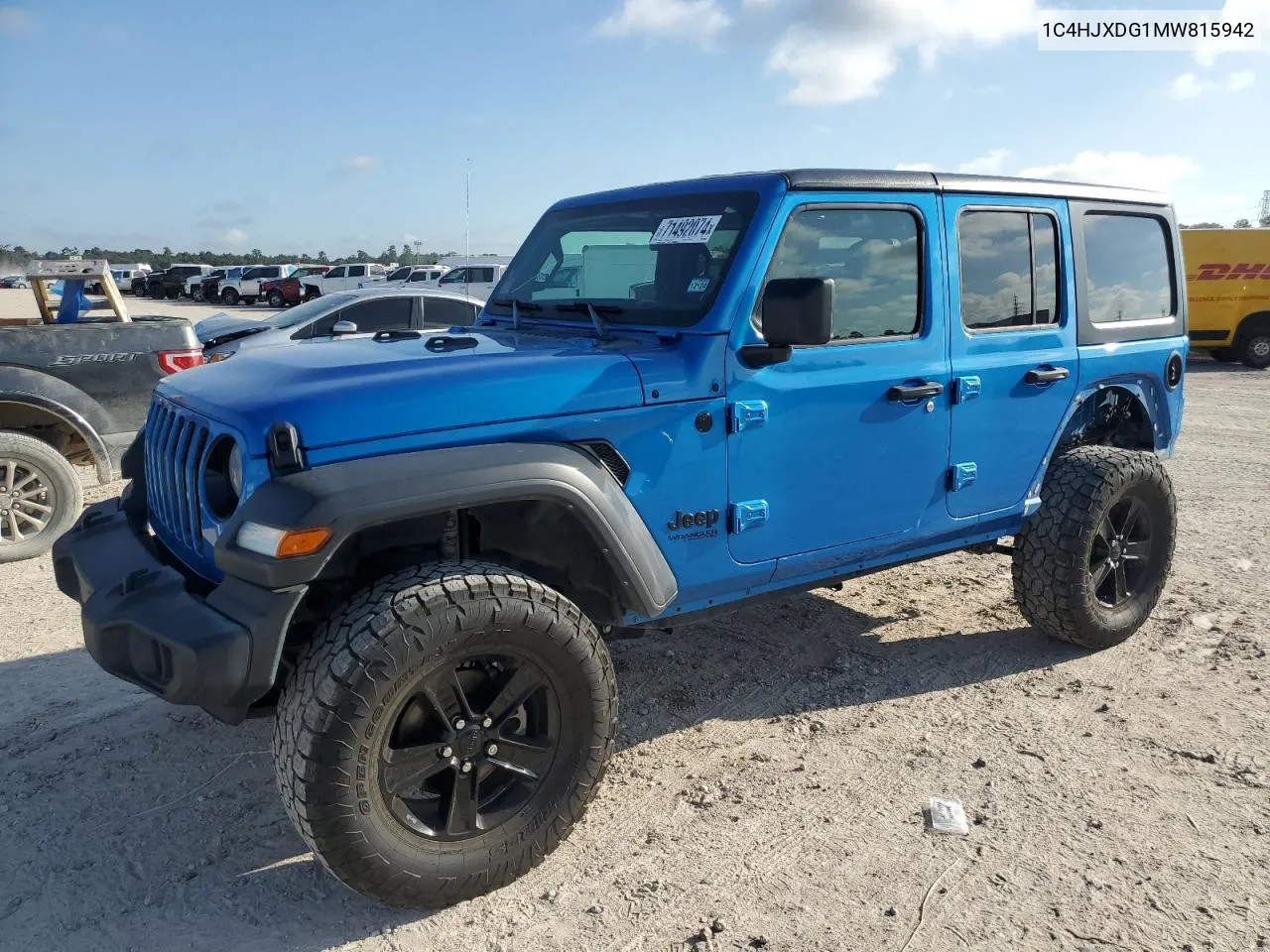 1C4HJXDG1MW815942 2021 Jeep Wrangler Unlimited Sport