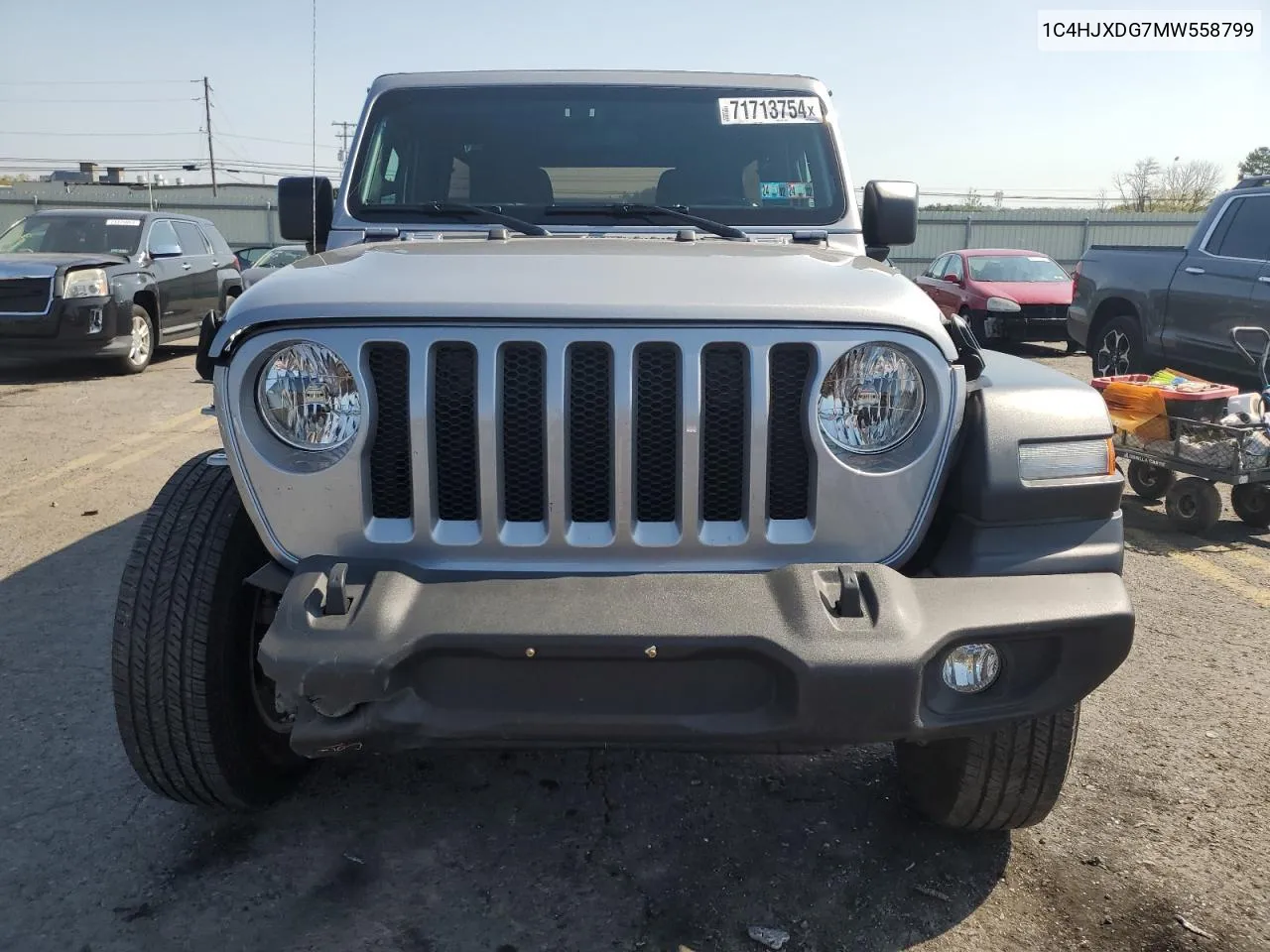 2021 Jeep Wrangler Unlimited Sport VIN: 1C4HJXDG7MW558799 Lot: 71713754