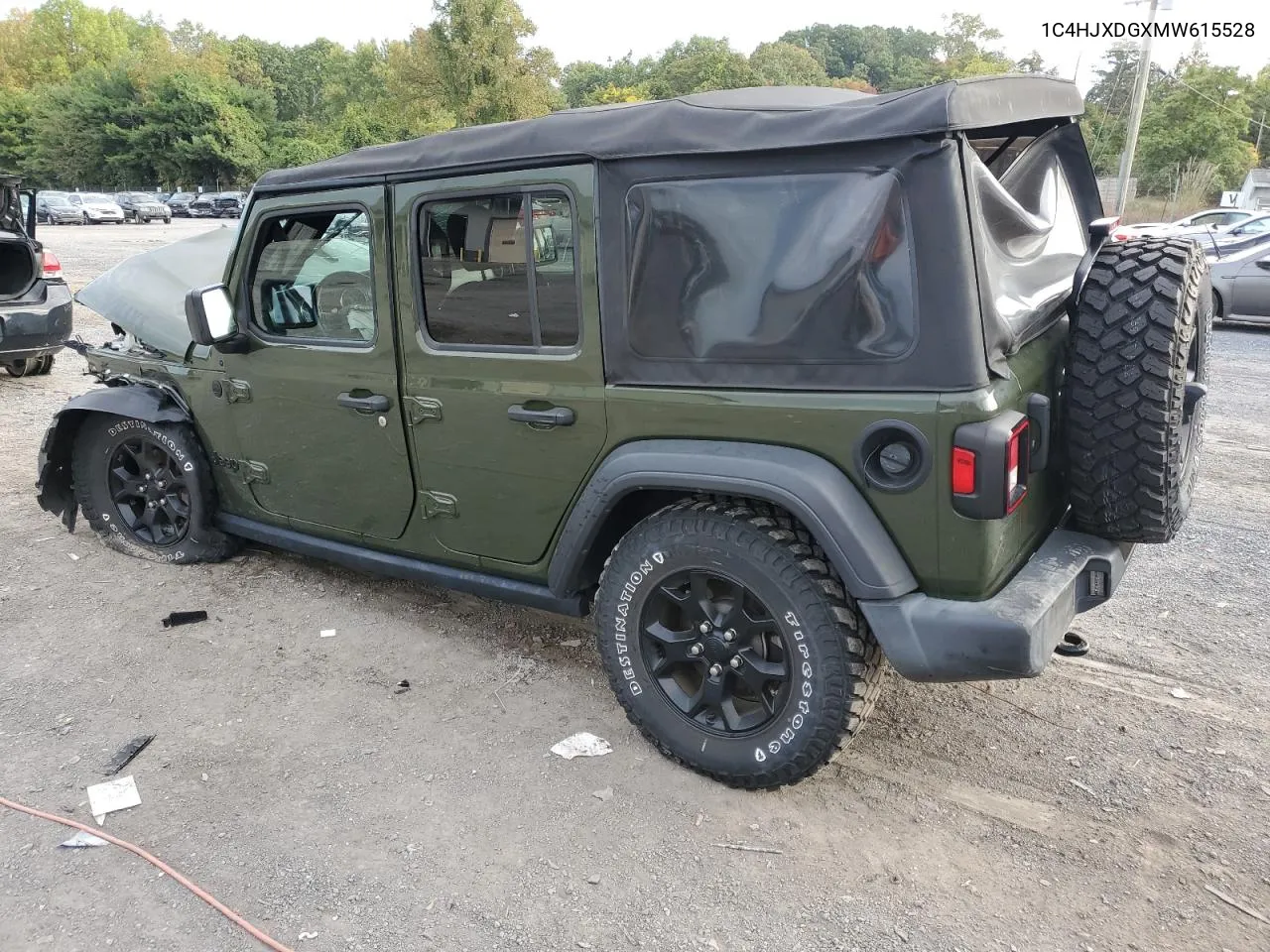 2021 Jeep Wrangler Unlimited Sport VIN: 1C4HJXDGXMW615528 Lot: 71809514