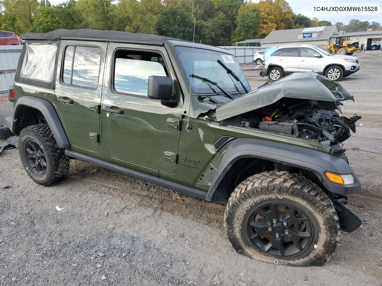 2021 Jeep Wrangler Unlimited Sport VIN: 1C4HJXDGXMW615528 Lot: 71809514