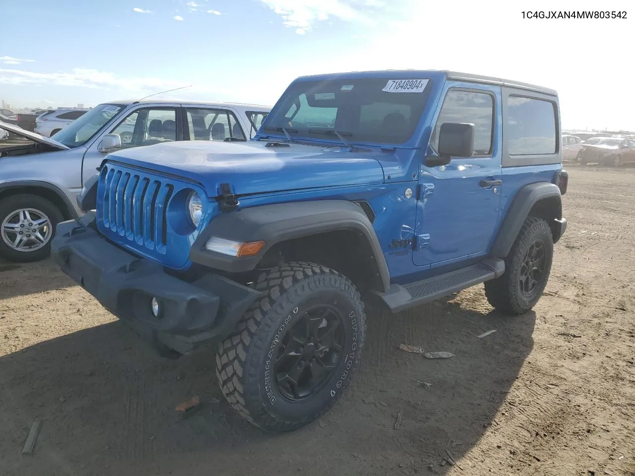 2021 Jeep Wrangler Sport VIN: 1C4GJXAN4MW803542 Lot: 71848904