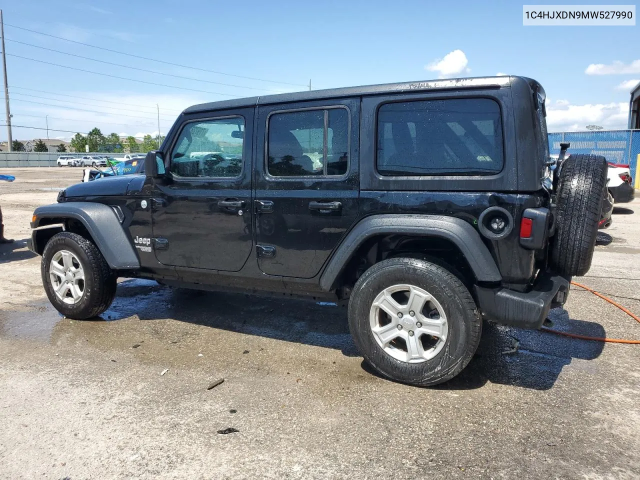 1C4HJXDN9MW527990 2021 Jeep Wrangler Unlimited Sport