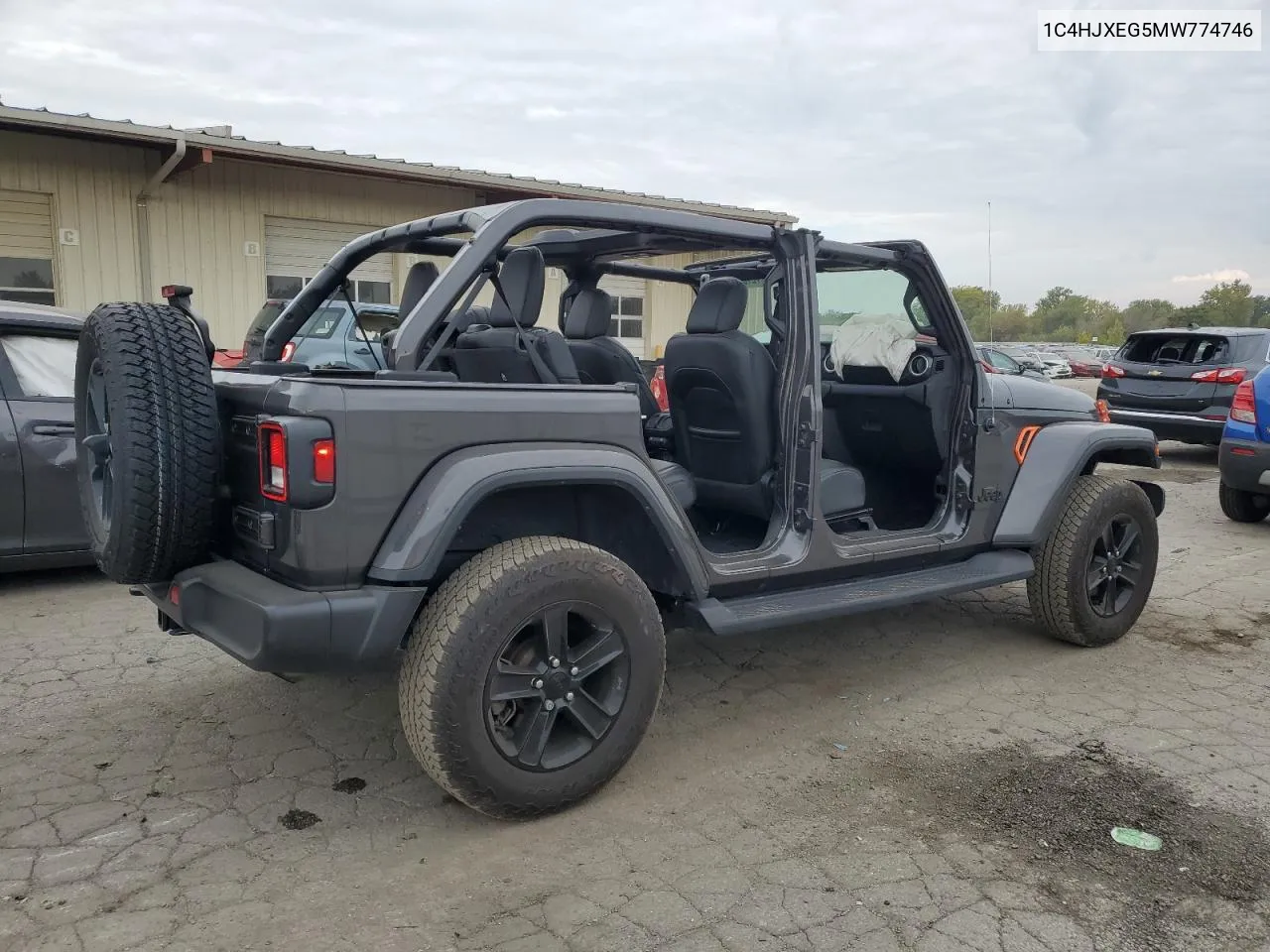 2021 Jeep Wrangler Unlimited Sahara VIN: 1C4HJXEG5MW774746 Lot: 72150664