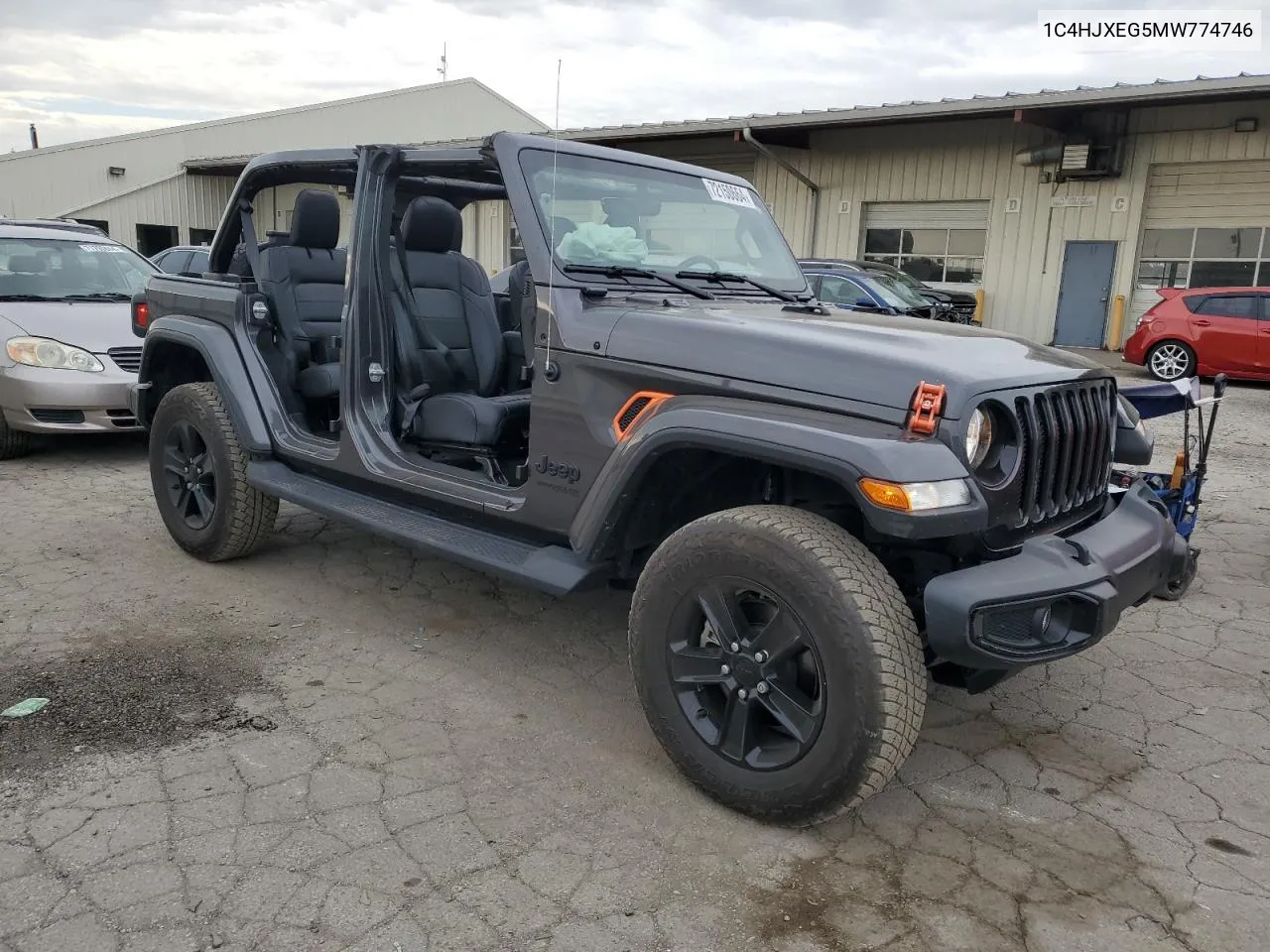 2021 Jeep Wrangler Unlimited Sahara VIN: 1C4HJXEG5MW774746 Lot: 72150664