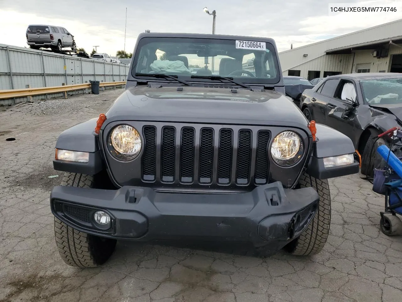 2021 Jeep Wrangler Unlimited Sahara VIN: 1C4HJXEG5MW774746 Lot: 72150664