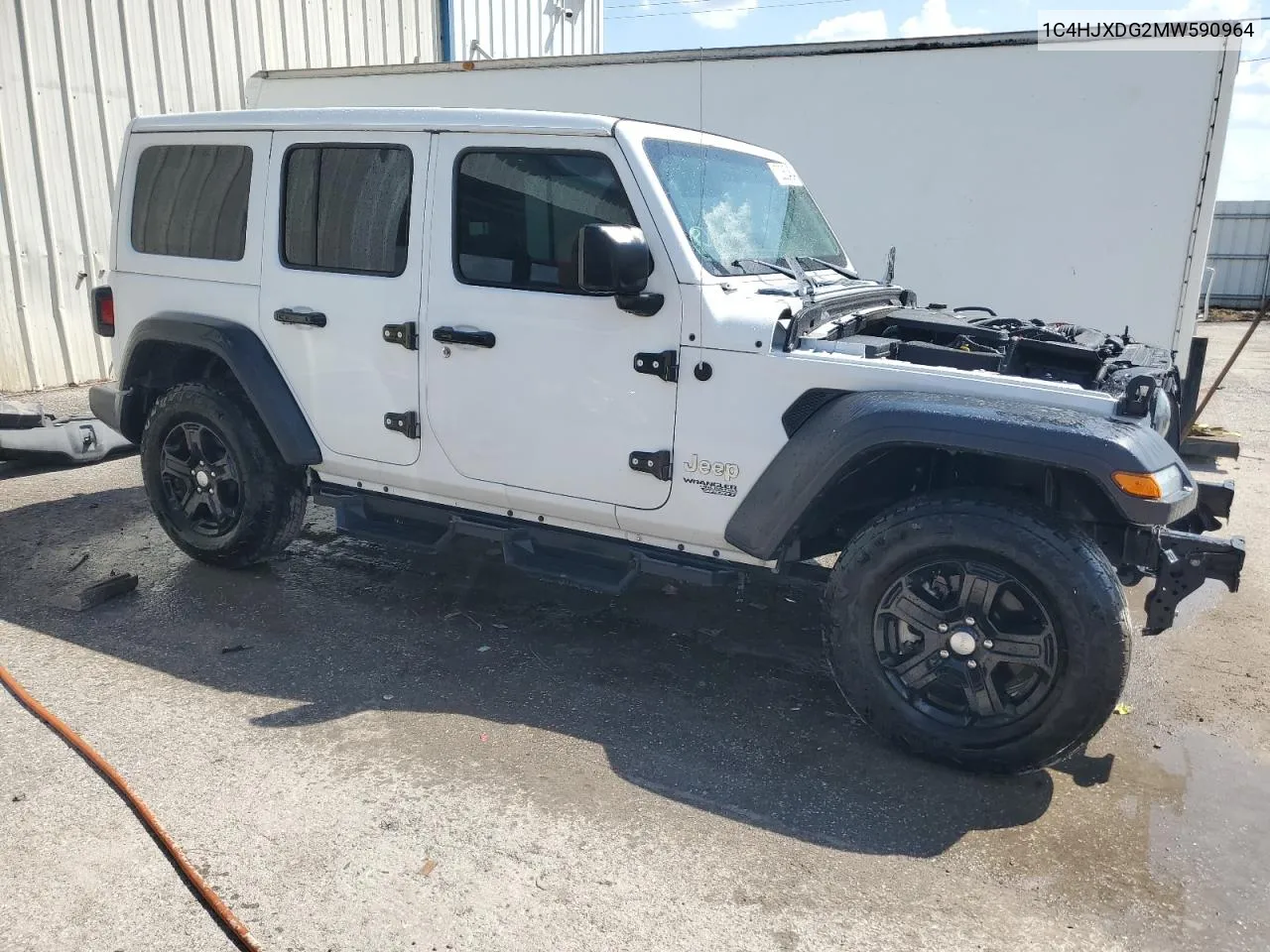 2021 Jeep Wrangler Unlimited Sport VIN: 1C4HJXDG2MW590964 Lot: 72263454