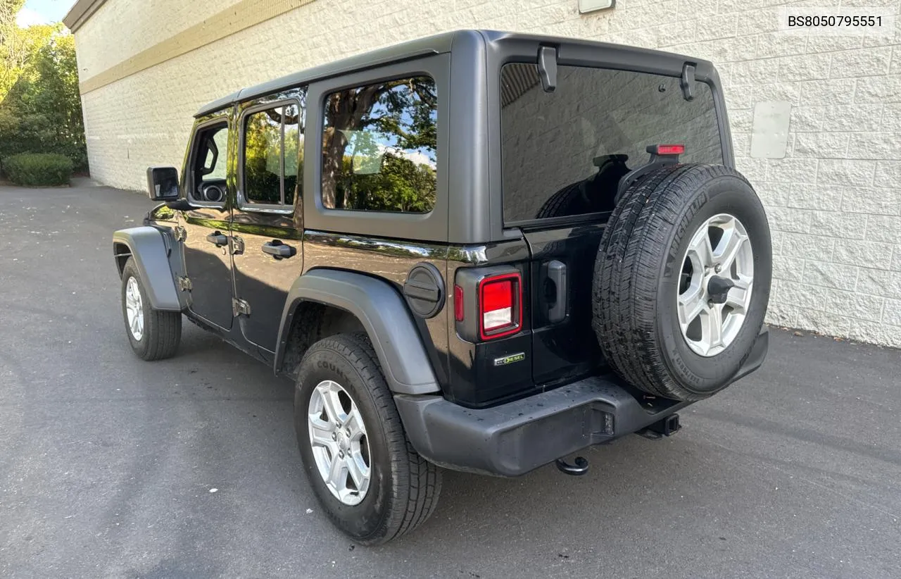 2021 Jeep Wrangler L VIN: BS8050795551 Lot: 72772394