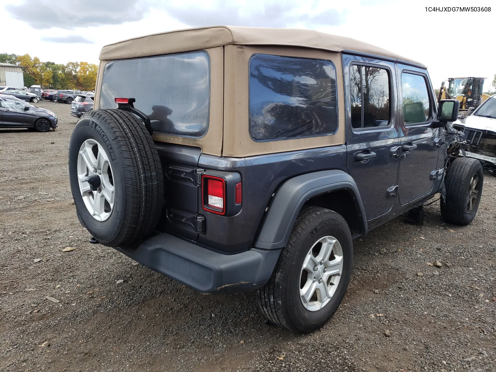 2021 Jeep Wrangler Unlimited Sport VIN: 1C4HJXDG7MW503608 Lot: 73012133