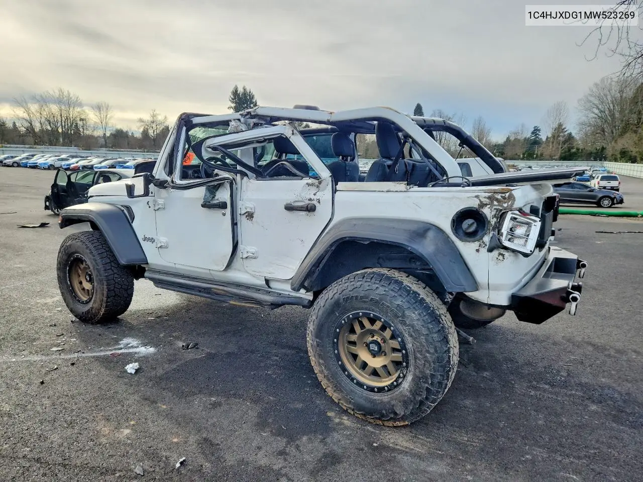 1C4HJXDG1MW523269 2021 Jeep Wrangler Unlimited Sport