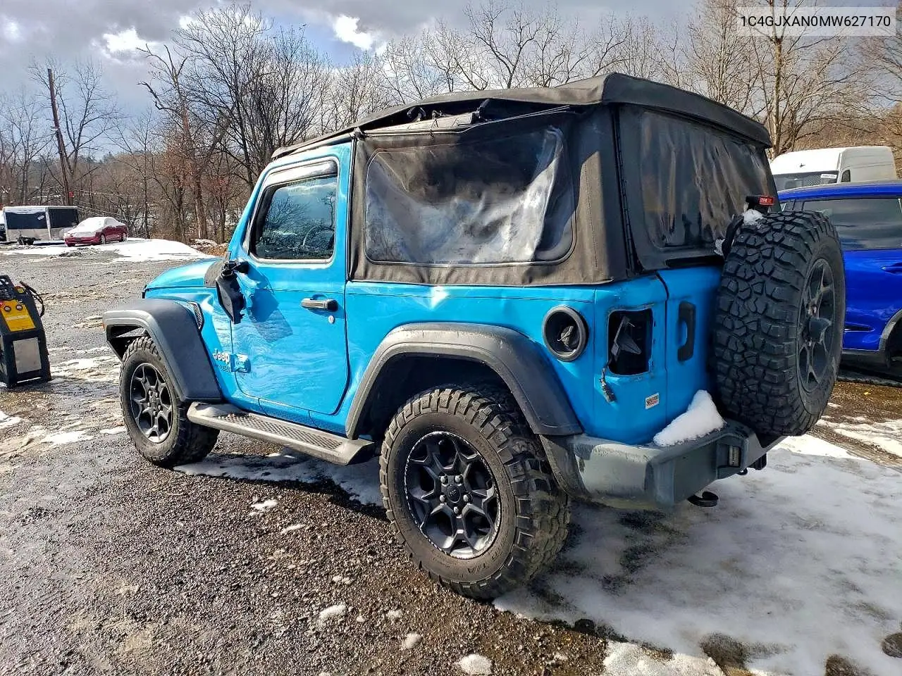 1C4GJXAN0MW627170 2021 Jeep Wrangler Sport