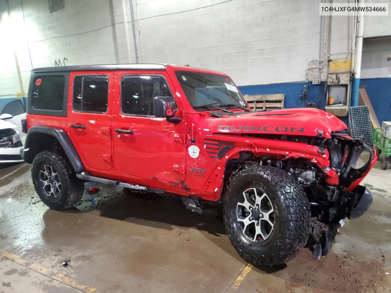 1C4HJXFG4MW534666 2021 Jeep Wrangler Unlimited Rubicon