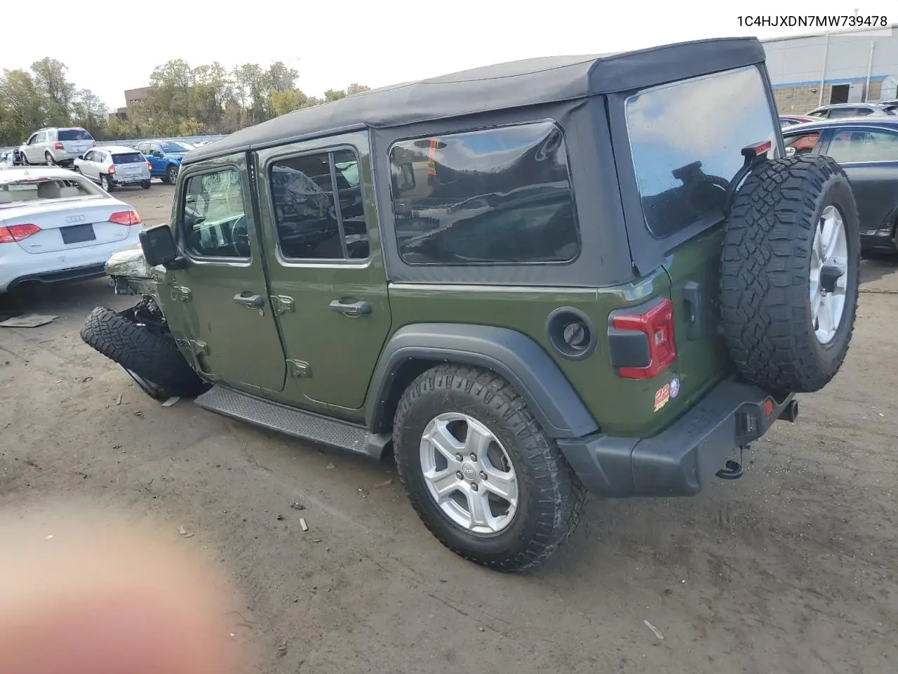 1C4HJXDN7MW739478 2021 Jeep Wrangler Unlimited Sport