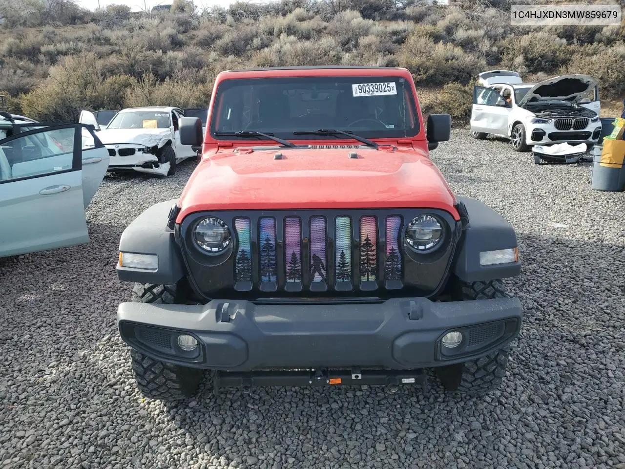 1C4HJXDN3MW859679 2021 Jeep Wrangler Unlimited Sport