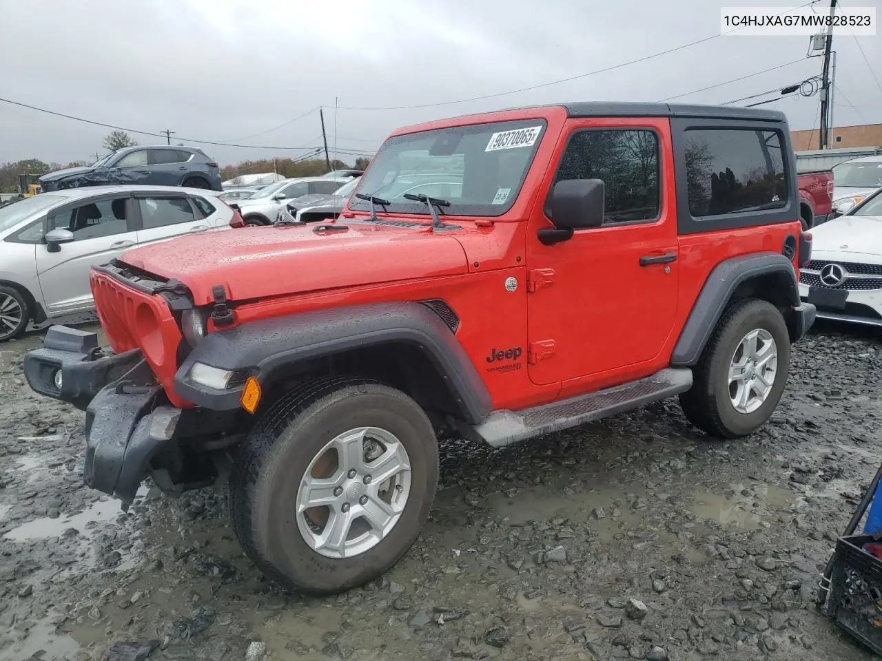 1C4HJXAG7MW828523 2021 Jeep Wrangler Sport