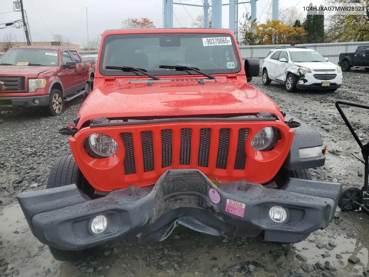 1C4HJXAG7MW828523 2021 Jeep Wrangler Sport